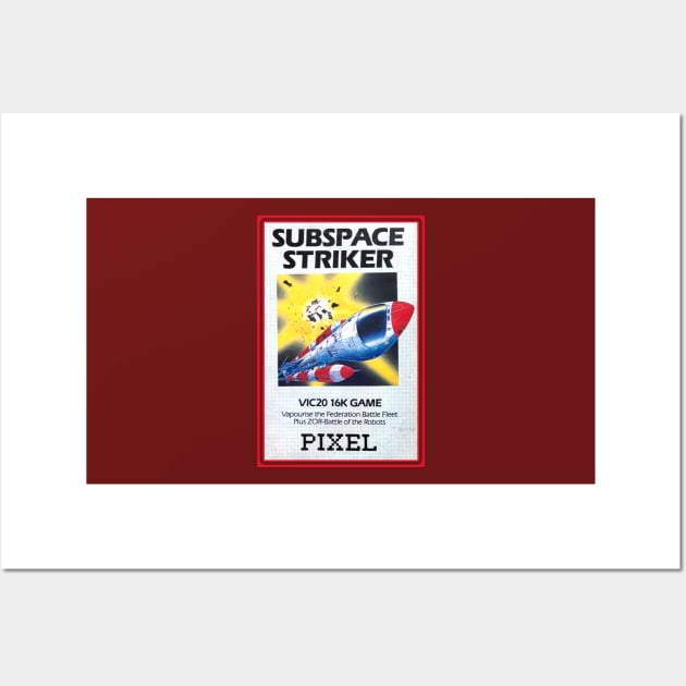 Subspace Striker (Cassette Tape) Wall Art by RetroTrader